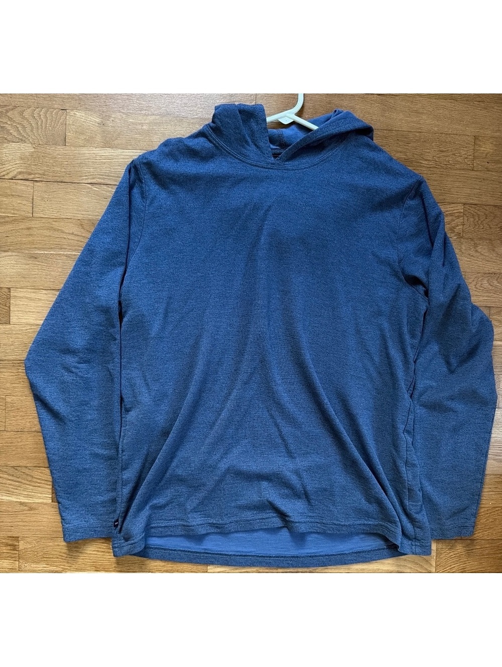 Large - Men - Travis Matthew Blue Hooded Pullover Sweatshirt